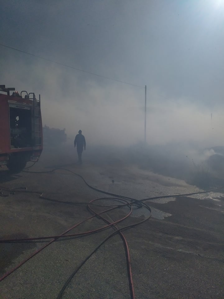 Πυρκαγιά στη ΒΙ.ΠΕ. Μελιγαλά Μεσσηνίας